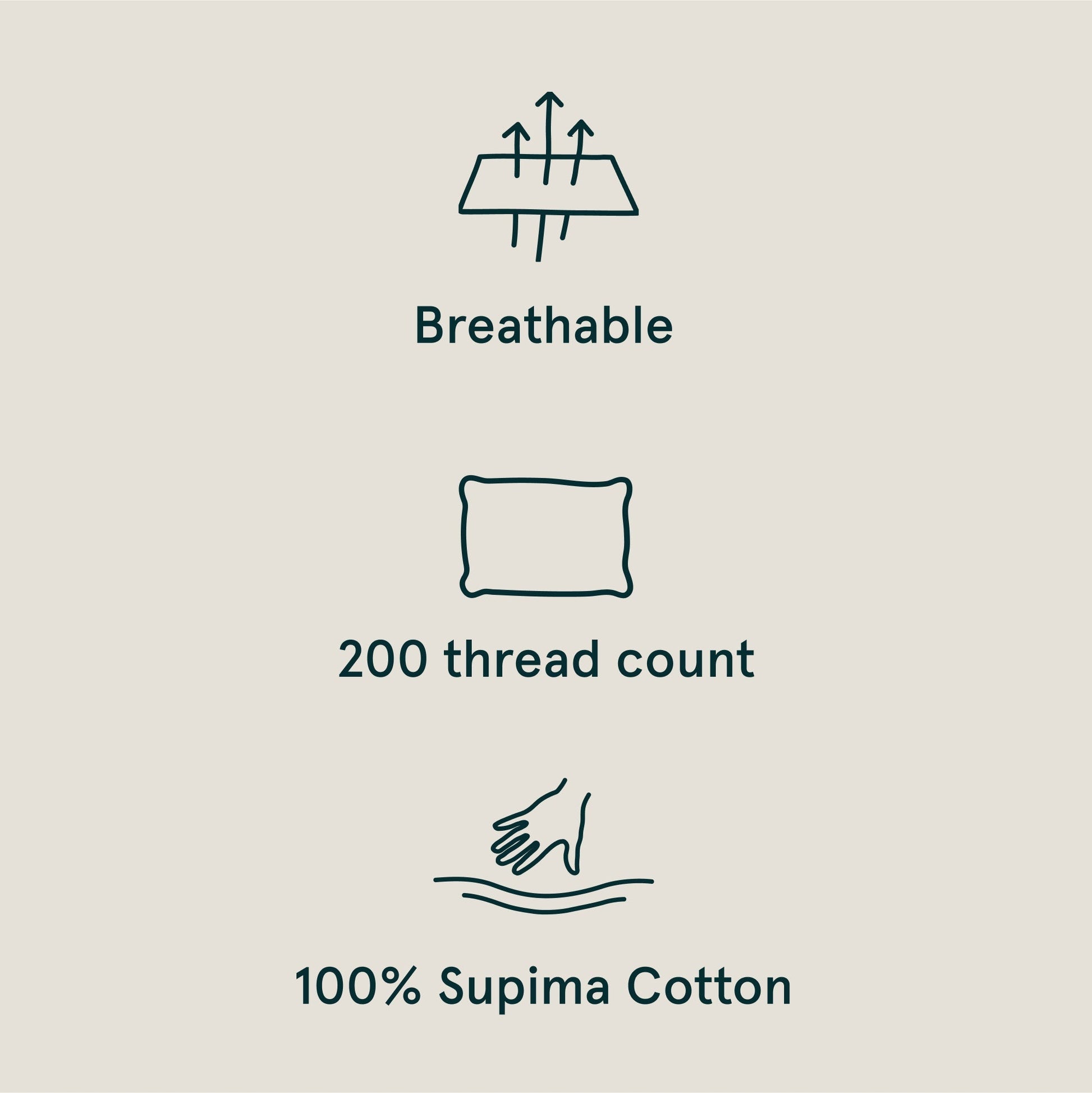 The Tuft and Needle Classic Percale Body Pillow Cover, benefit details  || color: Sand
