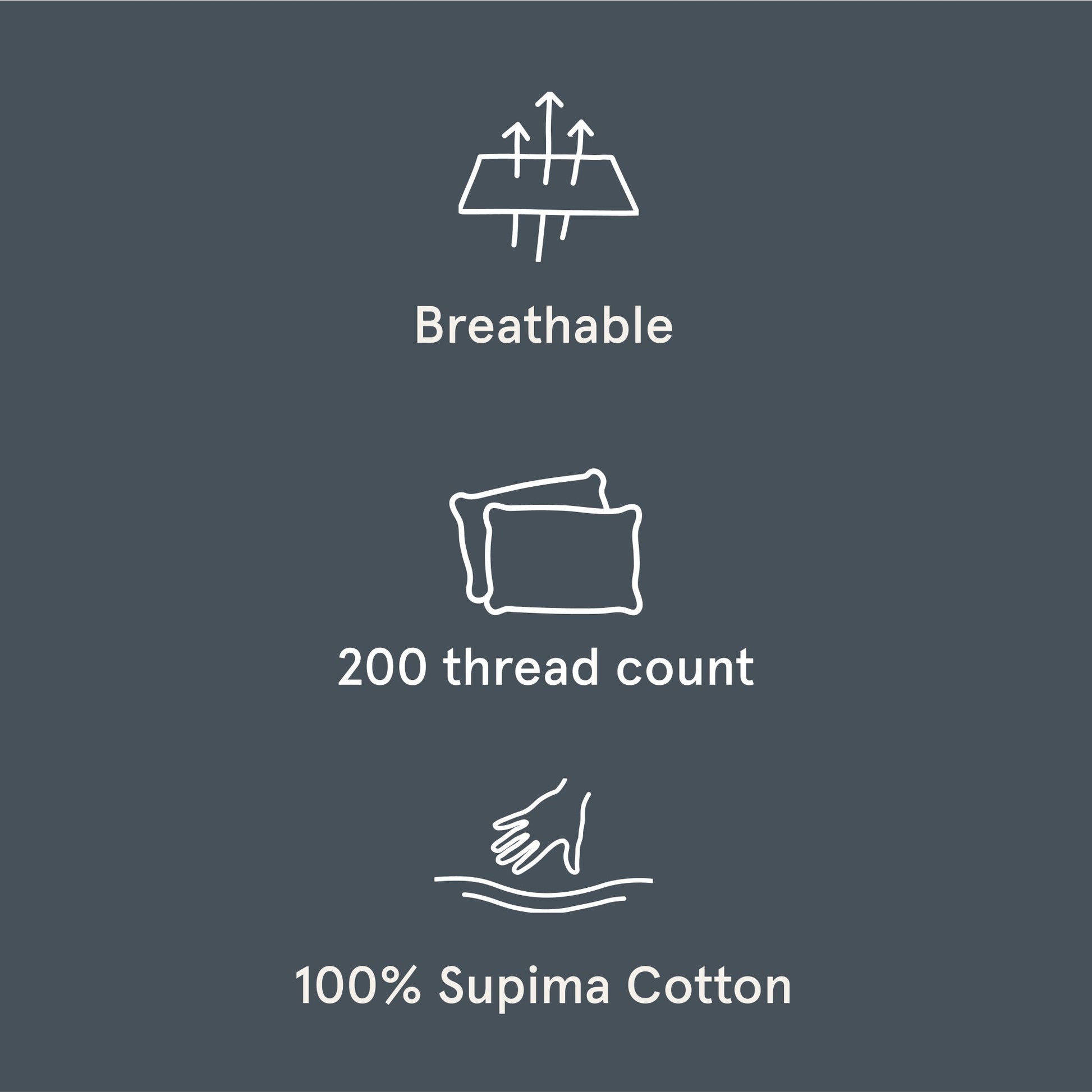The Tuft and Needle Classic Percale Pillowcase Set, benefit details  || color: Slate

