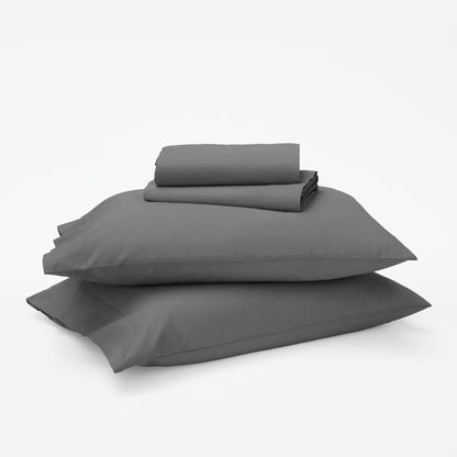 Classic Percale Sheet Set - Gray Quill